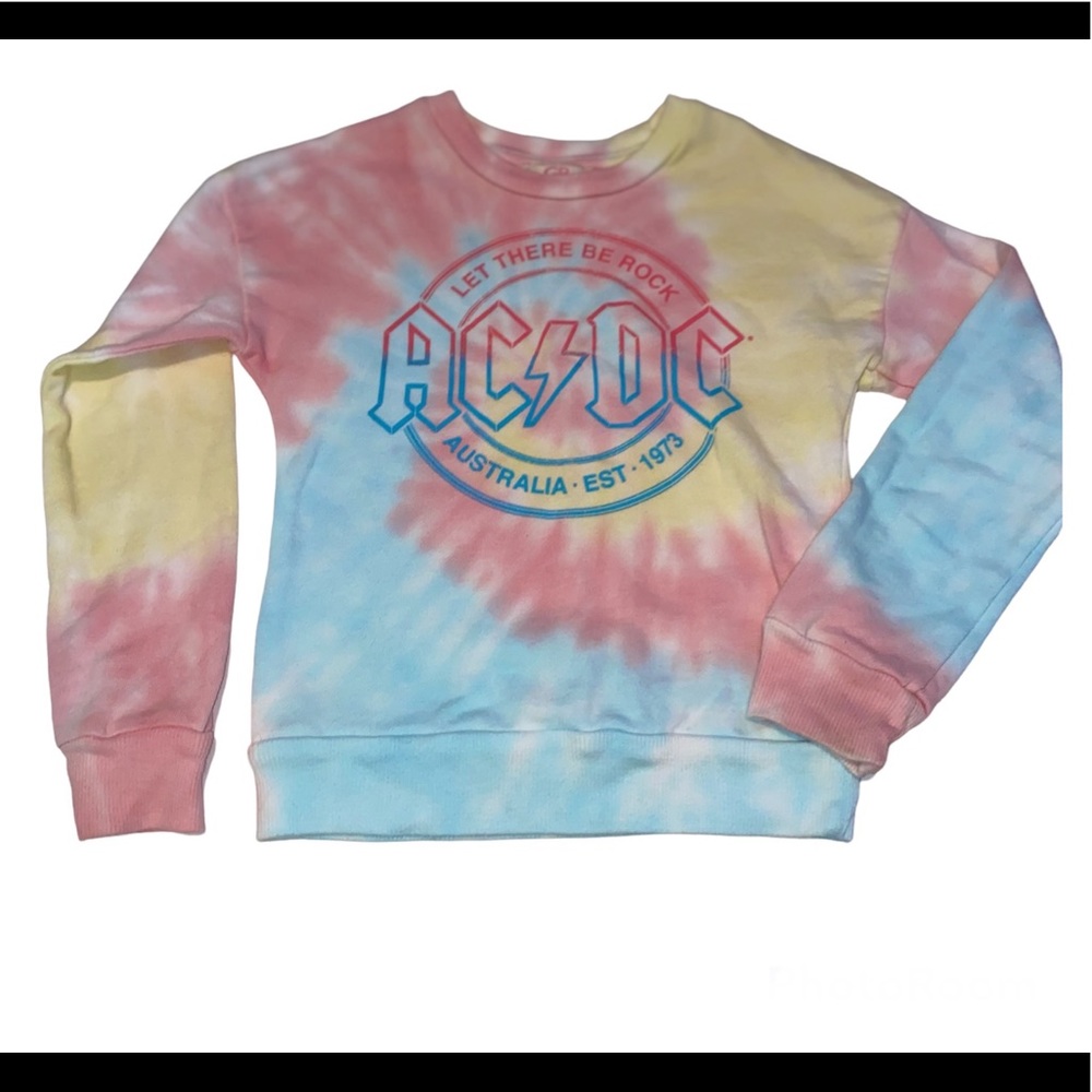 GB Girls Tie Dye AC/DC Sweatshirt